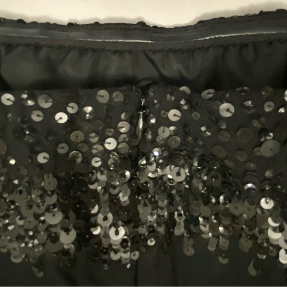 Badgley Mischka Size 6 Black Cocktail Dress Strapless NWT - Picture 6 of 9